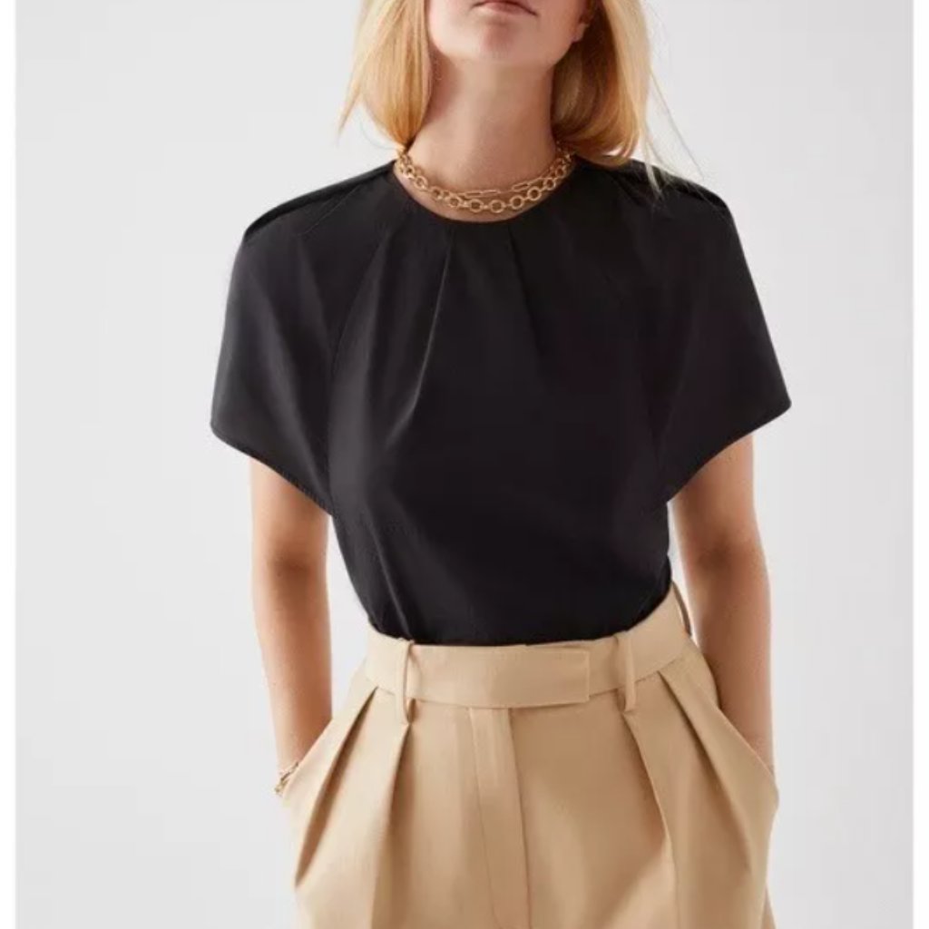 Goop G. Label Elegant Black Blouse